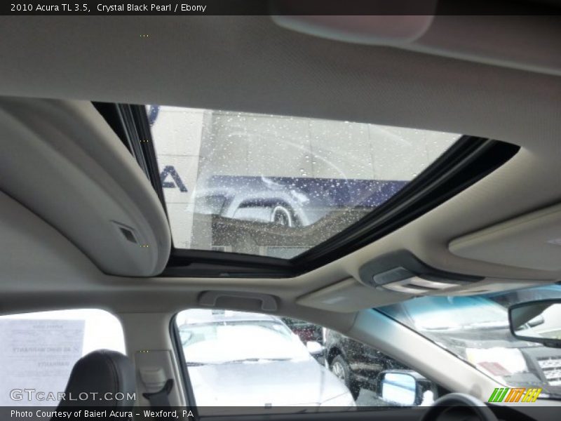 Crystal Black Pearl / Ebony 2010 Acura TL 3.5