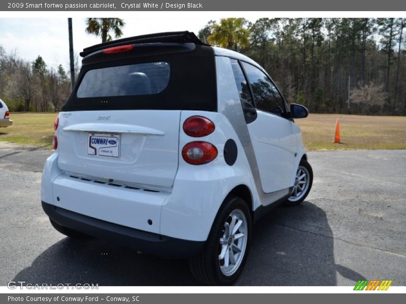 Crystal White / Design Black 2009 Smart fortwo passion cabriolet