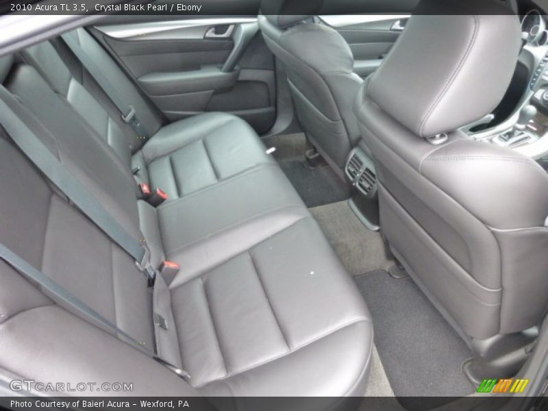 Crystal Black Pearl / Ebony 2010 Acura TL 3.5