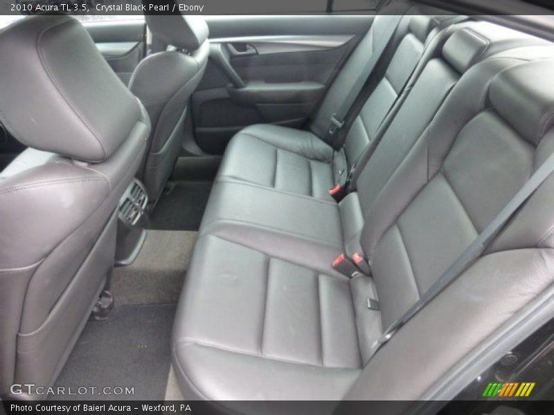 Crystal Black Pearl / Ebony 2010 Acura TL 3.5