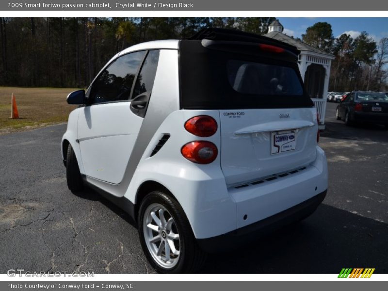 Crystal White / Design Black 2009 Smart fortwo passion cabriolet