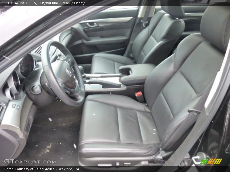 Crystal Black Pearl / Ebony 2010 Acura TL 3.5