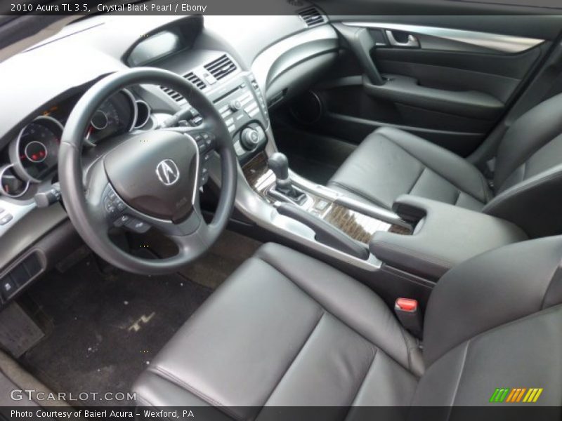 Crystal Black Pearl / Ebony 2010 Acura TL 3.5