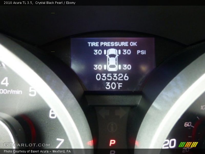 Crystal Black Pearl / Ebony 2010 Acura TL 3.5