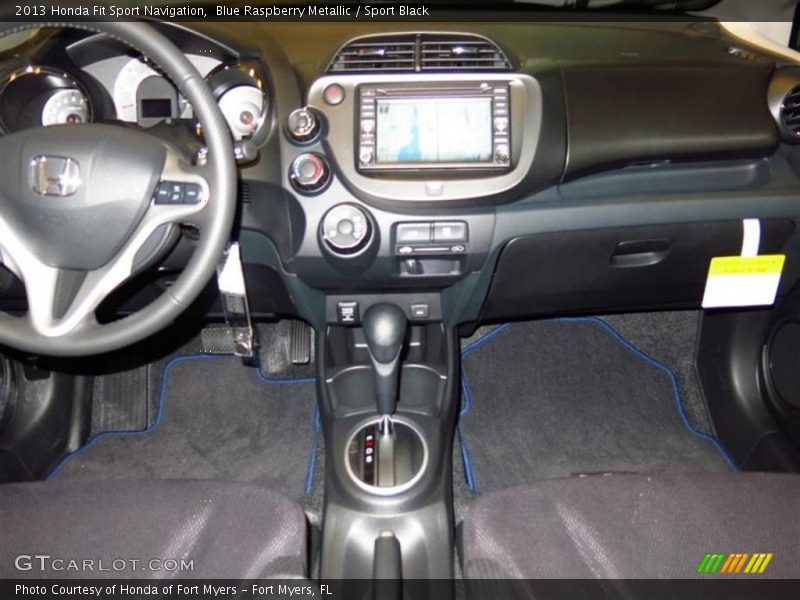 Blue Raspberry Metallic / Sport Black 2013 Honda Fit Sport Navigation
