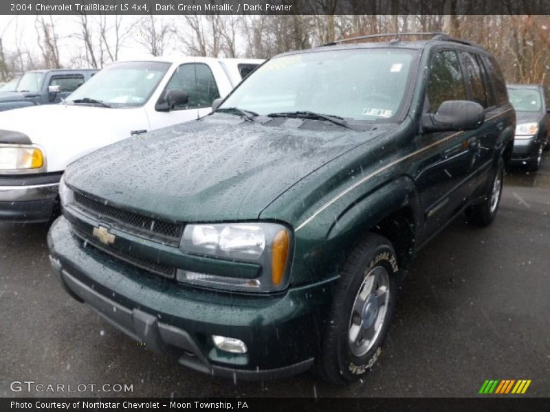 Dark Green Metallic / Dark Pewter 2004 Chevrolet TrailBlazer LS 4x4