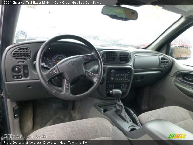 Dark Green Metallic / Dark Pewter 2004 Chevrolet TrailBlazer LS 4x4
