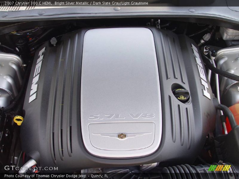 Bright Silver Metallic / Dark Slate Gray/Light Graystone 2007 Chrysler 300 C HEMI