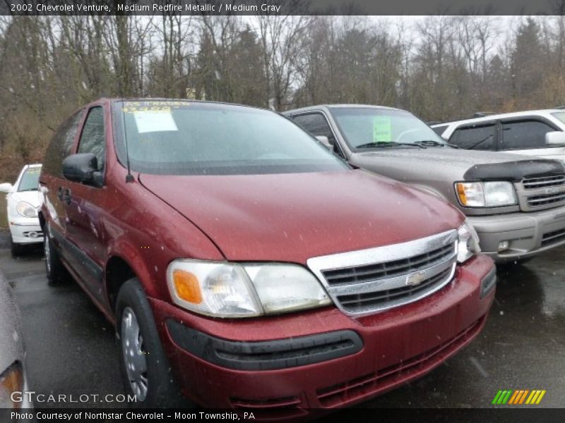 Medium Redfire Metallic / Medium Gray 2002 Chevrolet Venture