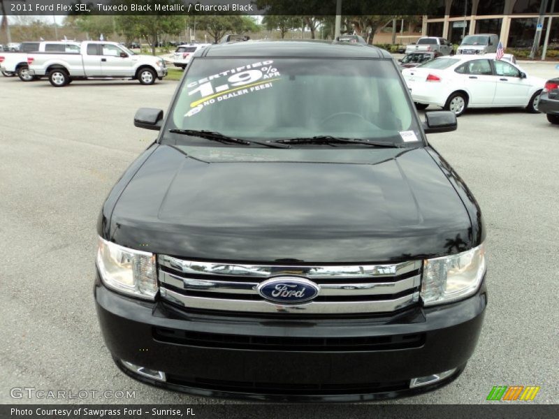 Tuxedo Black Metallic / Charcoal Black 2011 Ford Flex SEL
