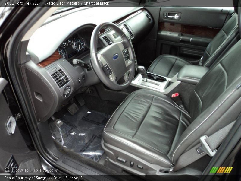 Tuxedo Black Metallic / Charcoal Black 2011 Ford Flex SEL