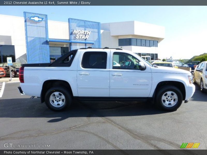 Summit White / Ebony 2012 Chevrolet Avalanche LS 4x4