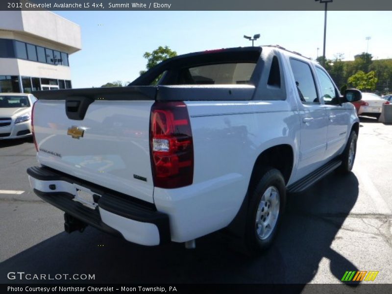Summit White / Ebony 2012 Chevrolet Avalanche LS 4x4