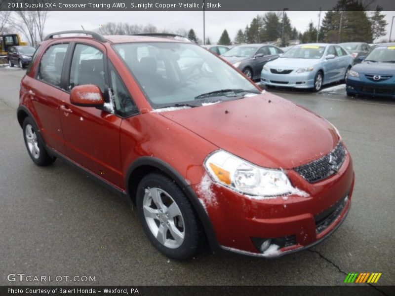 Sunlight Copper Metallic / Black 2011 Suzuki SX4 Crossover Touring AWD