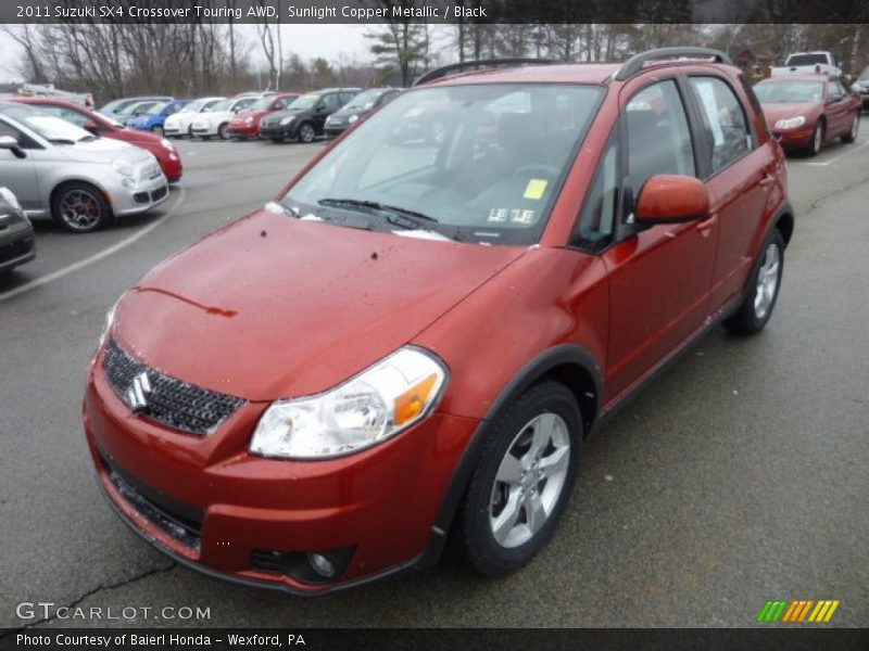 Sunlight Copper Metallic / Black 2011 Suzuki SX4 Crossover Touring AWD