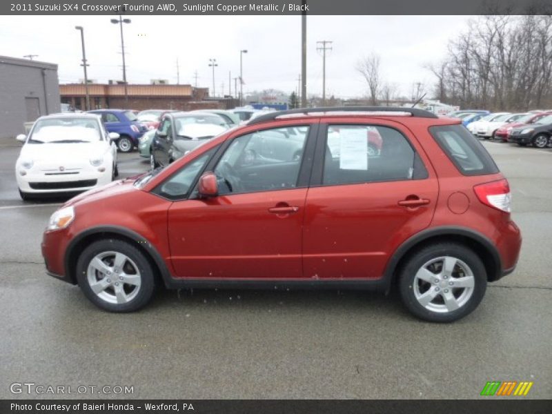 Sunlight Copper Metallic / Black 2011 Suzuki SX4 Crossover Touring AWD