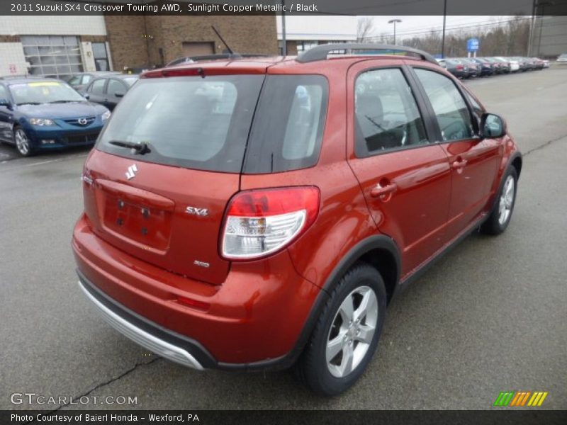 Sunlight Copper Metallic / Black 2011 Suzuki SX4 Crossover Touring AWD