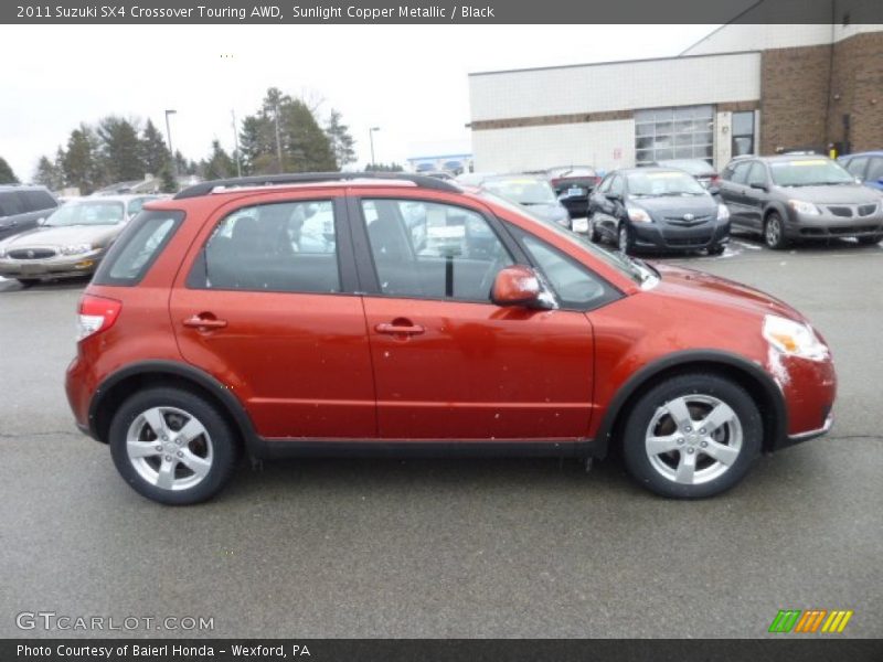 Sunlight Copper Metallic / Black 2011 Suzuki SX4 Crossover Touring AWD