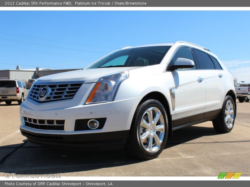 Platinum Ice Tricoat / Shale/Brownstone 2013 Cadillac SRX Performance FWD