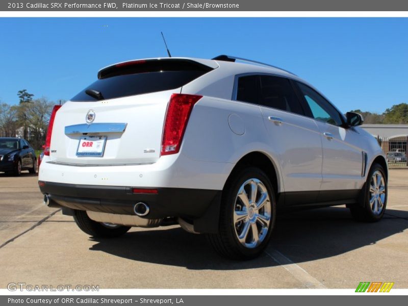 Platinum Ice Tricoat / Shale/Brownstone 2013 Cadillac SRX Performance FWD