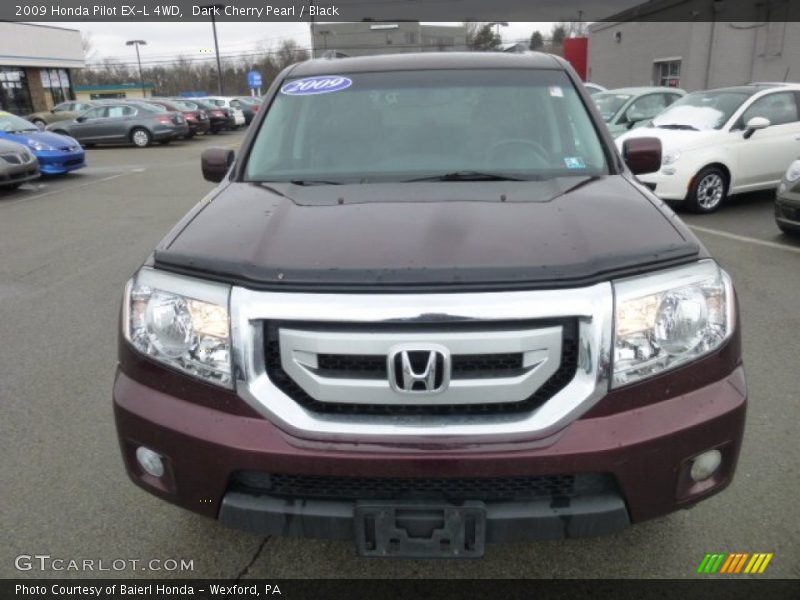 Dark Cherry Pearl / Black 2009 Honda Pilot EX-L 4WD