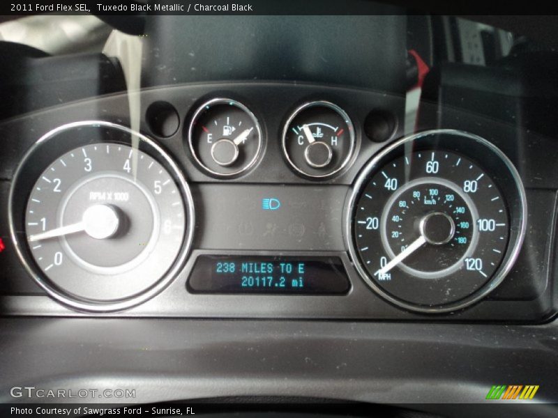 Tuxedo Black Metallic / Charcoal Black 2011 Ford Flex SEL