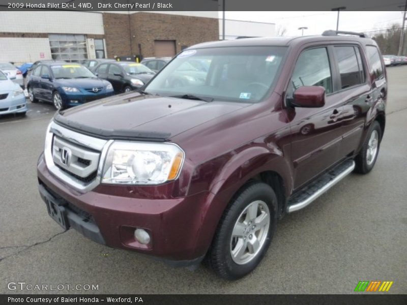 Dark Cherry Pearl / Black 2009 Honda Pilot EX-L 4WD