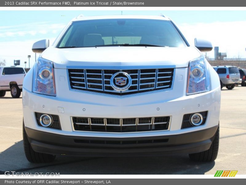 Platinum Ice Tricoat / Shale/Brownstone 2013 Cadillac SRX Performance FWD