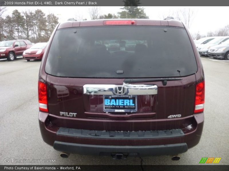 Dark Cherry Pearl / Black 2009 Honda Pilot EX-L 4WD