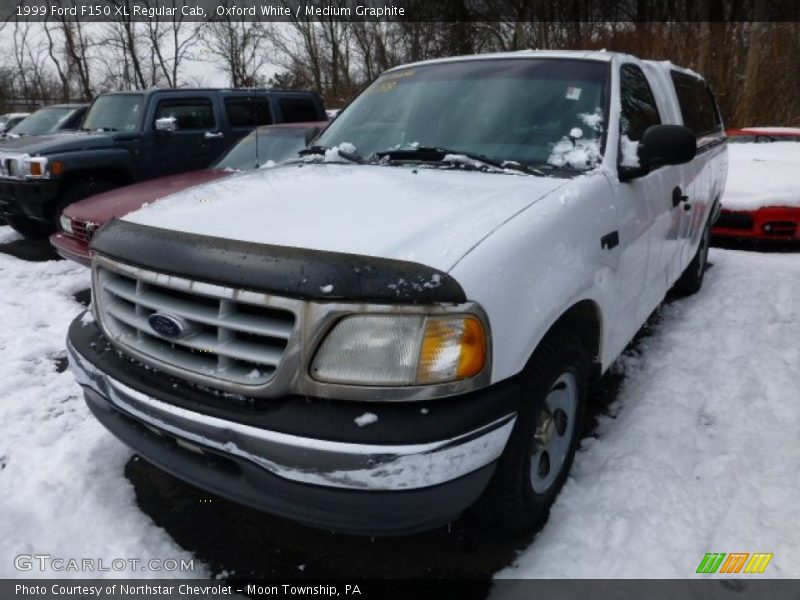 Oxford White / Medium Graphite 1999 Ford F150 XL Regular Cab