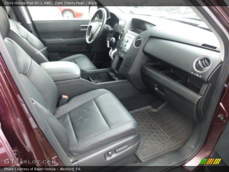 Dark Cherry Pearl / Black 2009 Honda Pilot EX-L 4WD