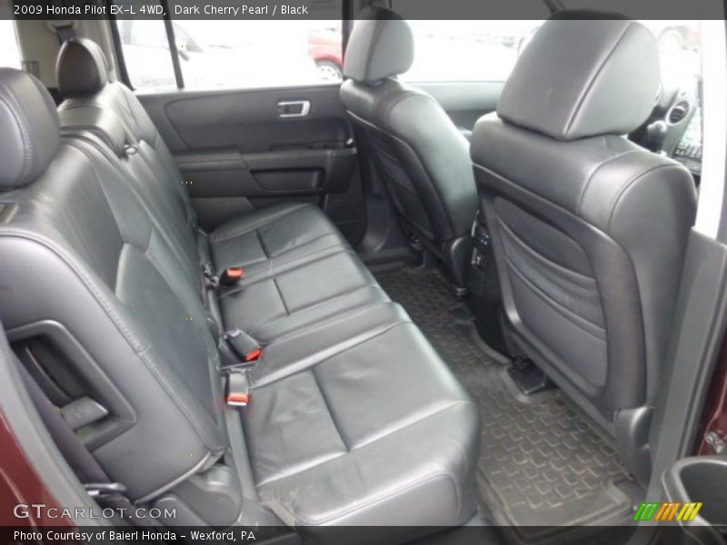 Dark Cherry Pearl / Black 2009 Honda Pilot EX-L 4WD