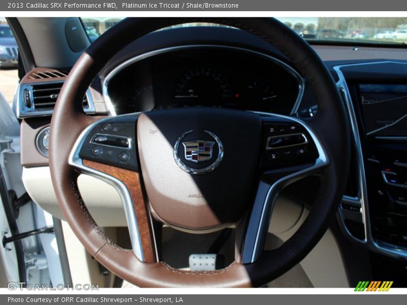 Platinum Ice Tricoat / Shale/Brownstone 2013 Cadillac SRX Performance FWD