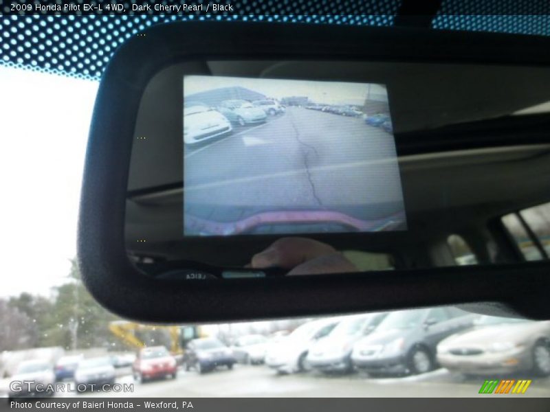 Dark Cherry Pearl / Black 2009 Honda Pilot EX-L 4WD