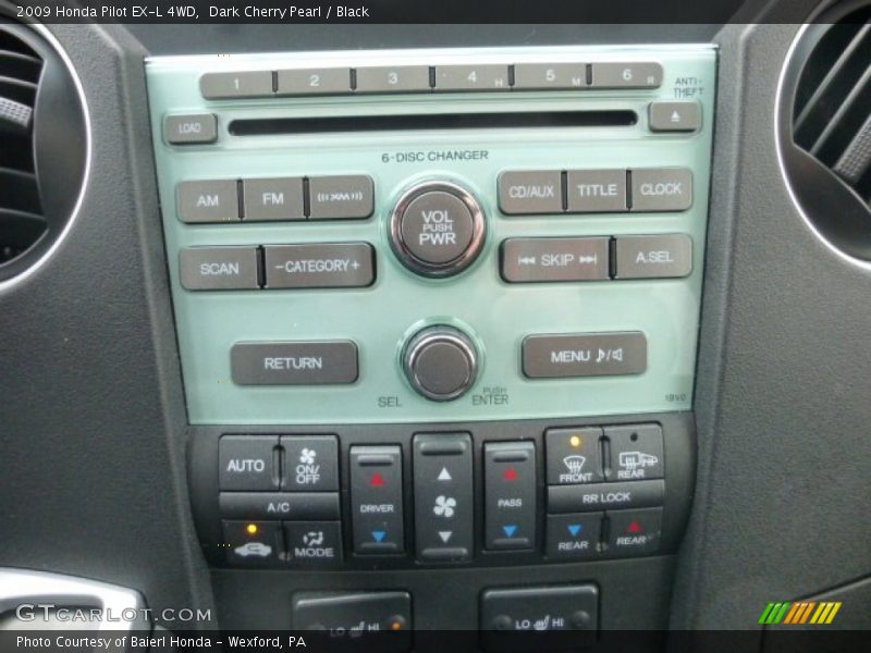 Controls of 2009 Pilot EX-L 4WD