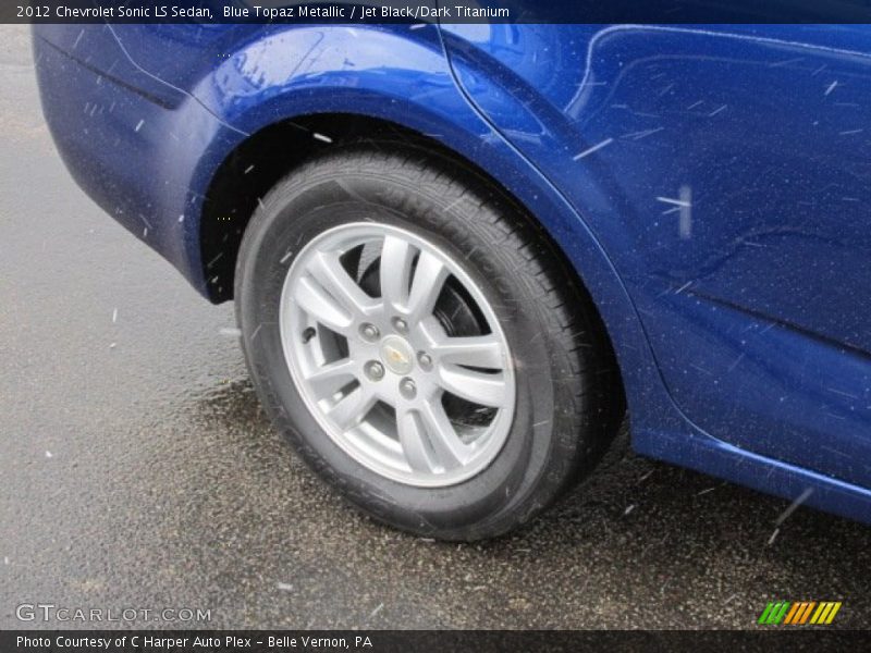 Blue Topaz Metallic / Jet Black/Dark Titanium 2012 Chevrolet Sonic LS Sedan