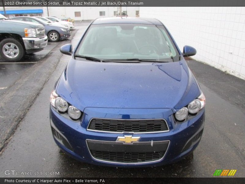 Blue Topaz Metallic / Jet Black/Dark Titanium 2012 Chevrolet Sonic LS Sedan