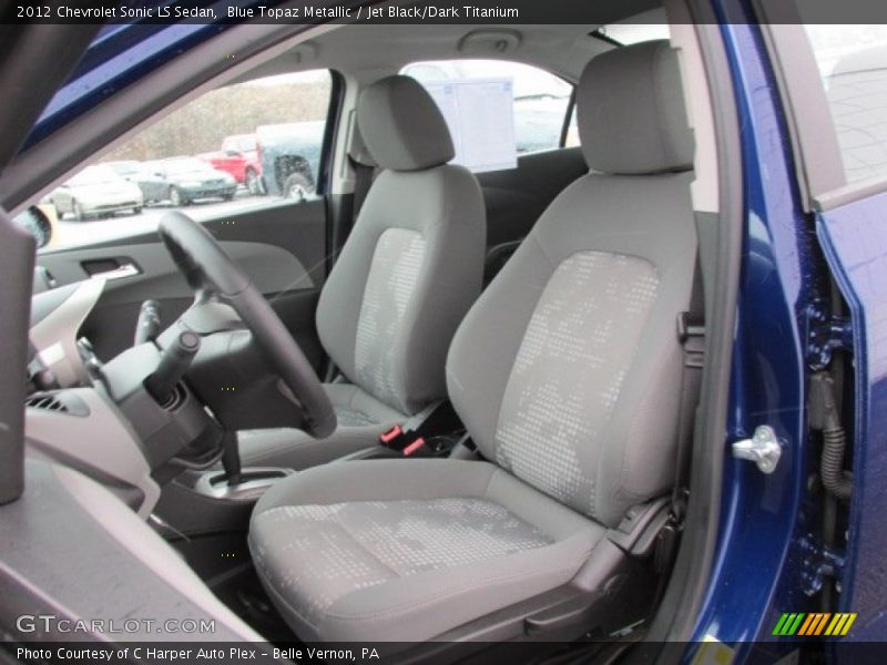 Blue Topaz Metallic / Jet Black/Dark Titanium 2012 Chevrolet Sonic LS Sedan