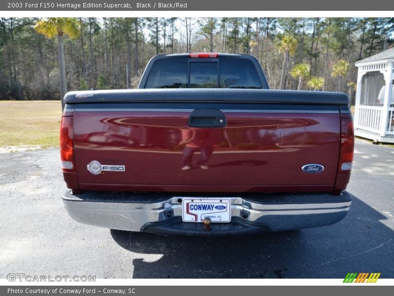 Black / Black/Red 2003 Ford F150 Heritage Edition Supercab