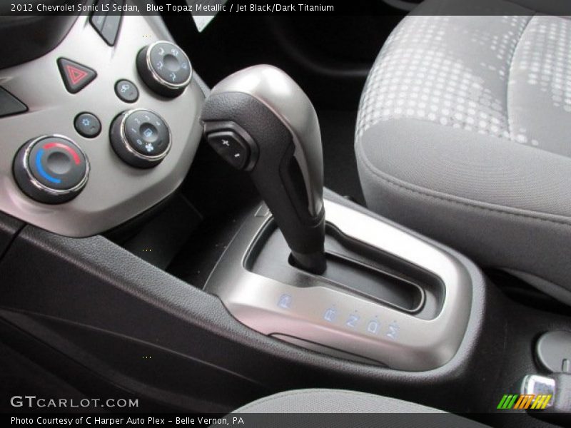 Blue Topaz Metallic / Jet Black/Dark Titanium 2012 Chevrolet Sonic LS Sedan