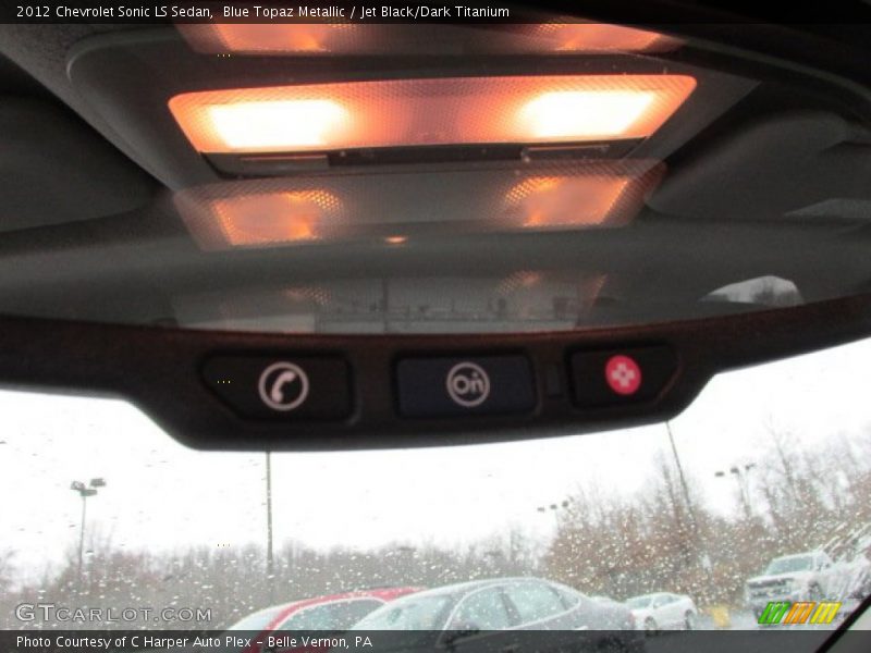 Blue Topaz Metallic / Jet Black/Dark Titanium 2012 Chevrolet Sonic LS Sedan