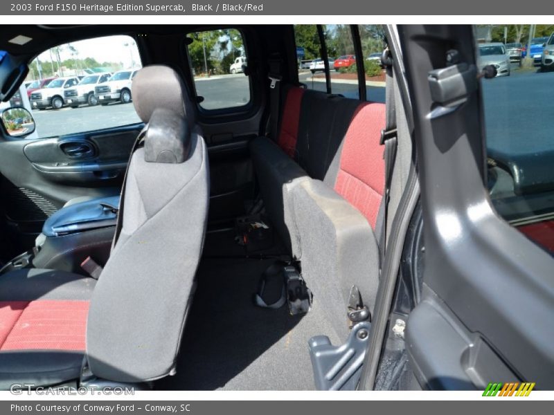 Black / Black/Red 2003 Ford F150 Heritage Edition Supercab