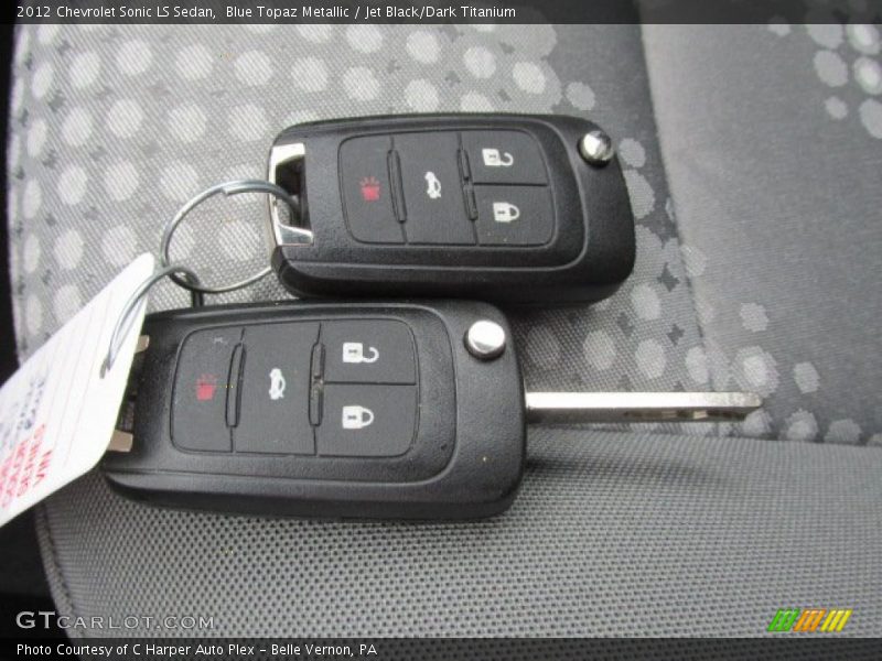 Blue Topaz Metallic / Jet Black/Dark Titanium 2012 Chevrolet Sonic LS Sedan