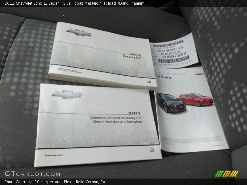 Blue Topaz Metallic / Jet Black/Dark Titanium 2012 Chevrolet Sonic LS Sedan