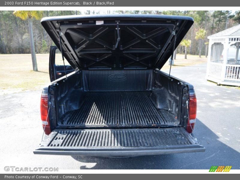 Black / Black/Red 2003 Ford F150 Heritage Edition Supercab