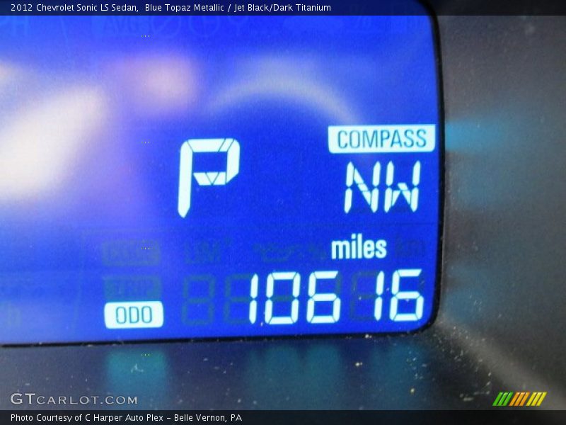 Blue Topaz Metallic / Jet Black/Dark Titanium 2012 Chevrolet Sonic LS Sedan