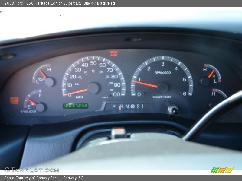  2003 F150 Heritage Edition Supercab Heritage Edition Supercab Gauges