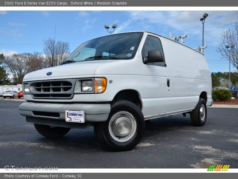Oxford White / Medium Graphite 2002 Ford E Series Van E250 Cargo