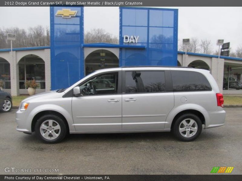 Bright Silver Metallic / Black/Light Graystone 2012 Dodge Grand Caravan SXT