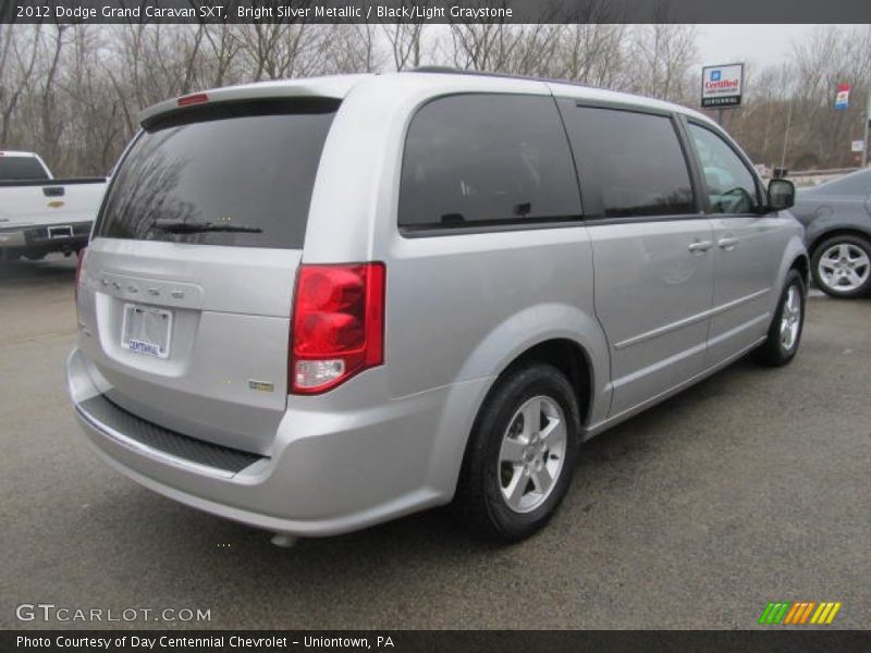 Bright Silver Metallic / Black/Light Graystone 2012 Dodge Grand Caravan SXT